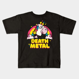 Death Metal Unicorn Kids T-Shirt